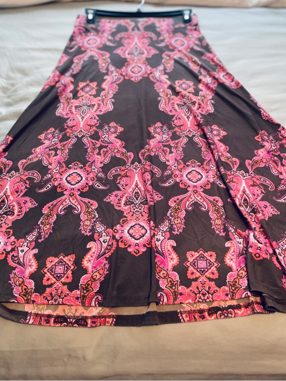 INC International Concepts Pink Paisley Maxi Skirt